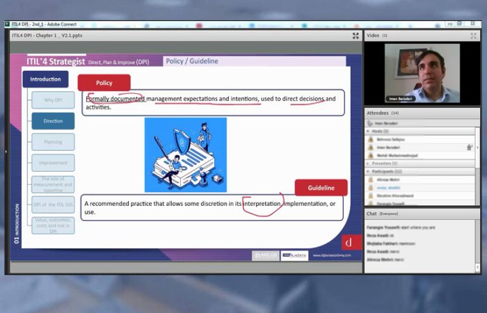 دومین دوره پیشرفته ITIL4 Strategist DPI با موفقیت برگزار گردید