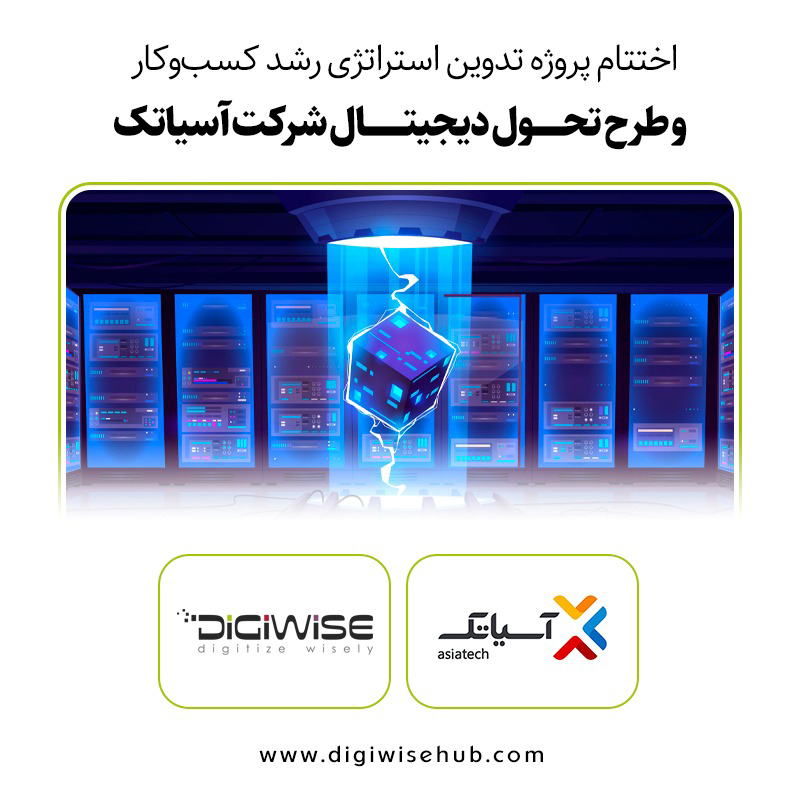 اختتام پروژه تدوین استراتژی رشد کسبوکار و طرح تحول دیجیتال شرکت آسیاتک